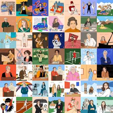 50 Porträts - Illustration Elisa Siro