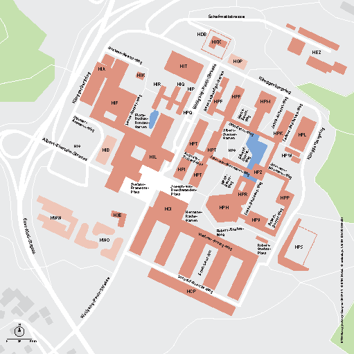 Vergrösserte Ansicht: Karte Campus