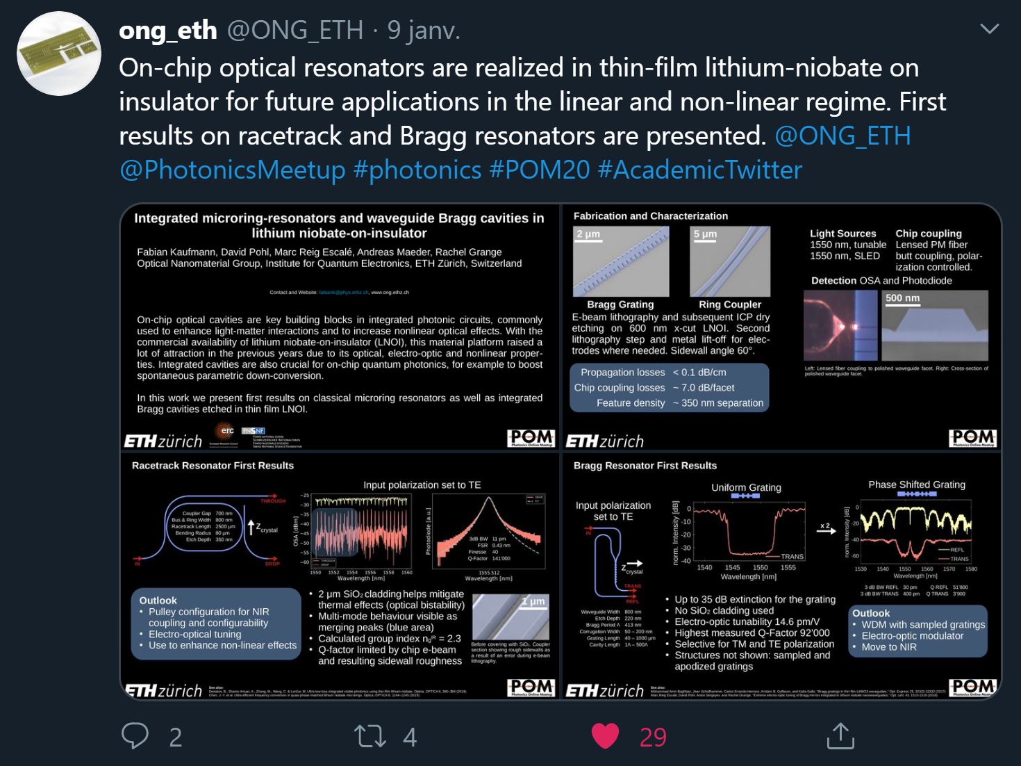 Format für Twitter Poster Session – durchschnittlich bekam jedes Poster 27 Likes und 3000 Impressions (Bild: ETH Zürich/D-PHYS Rachel Grange)