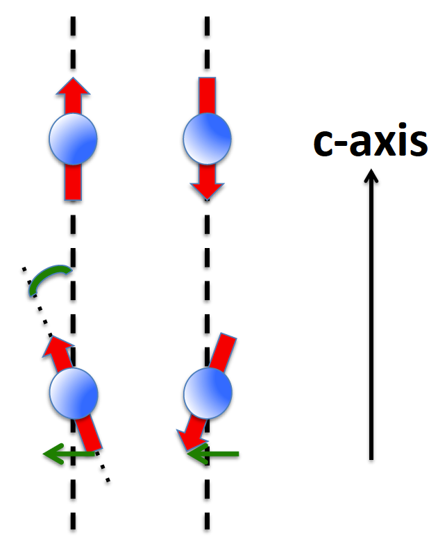 Antiferromagnetische und gekippt-antiferromagnetische Ordnung