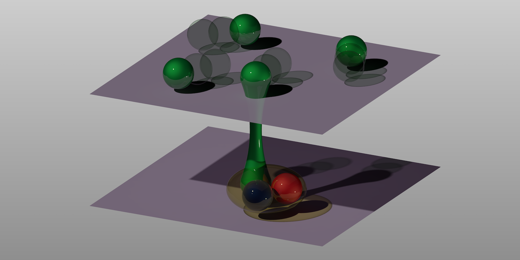 Vergrösserte Ansicht: Schematische Darstellung der Funktionsweise von Feshbach-Resonanzen im verdrehten Doppelschichtsystem des ETH-Teams.