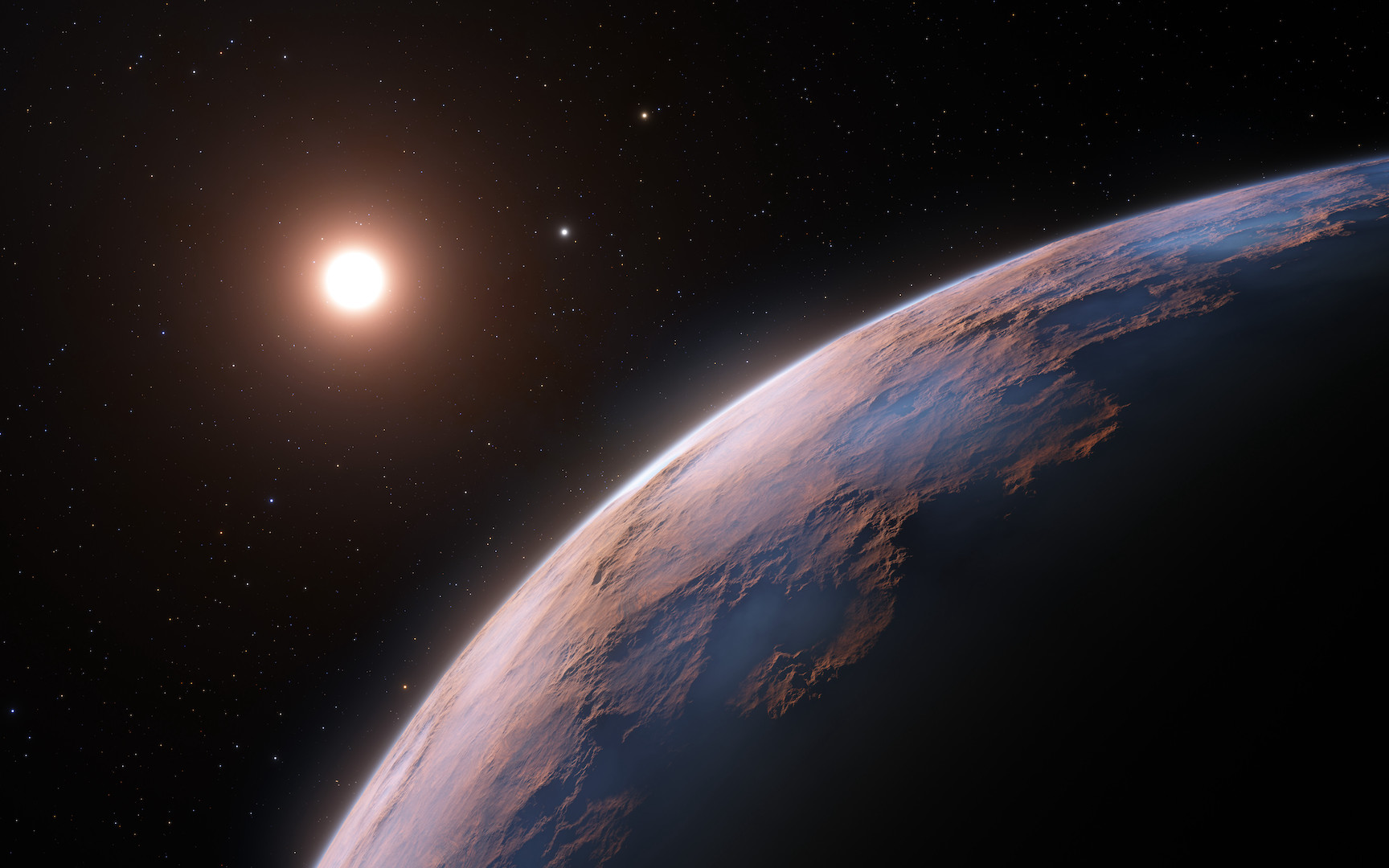 Künstlerische Darstellung des Exoplaneten-Kandidaten Proxima d