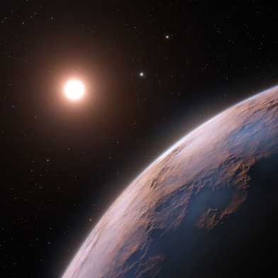 Künstlerische Darstellung des Exoplaneten-Kandidaten Proxima d