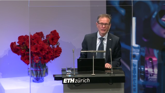 Departement Physik, ETH Zürich Masterfeier November 2020 (Video still: Steven Emmet, ETH Zürich)