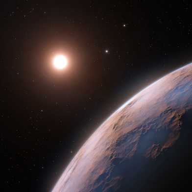 Artist’s impression of the Proxima d exoplanet candidate