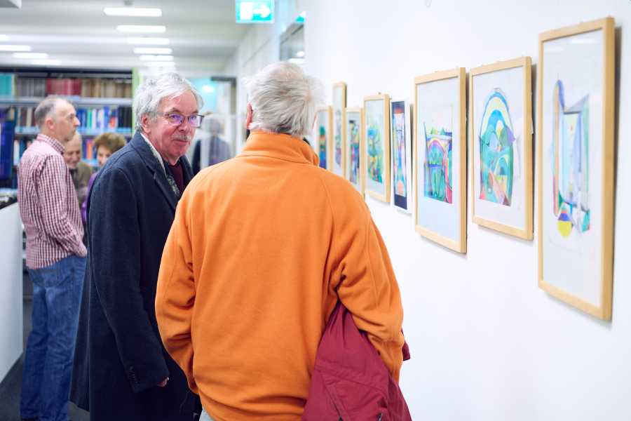 Enlarged view: Vernissage Jürg Fröhlich